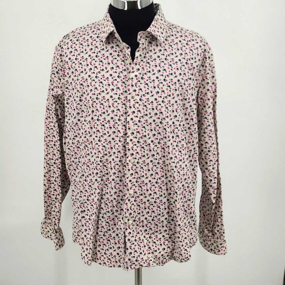 Madison Slim Fit Long Sleeve‎ Button Down Men's Size 2X